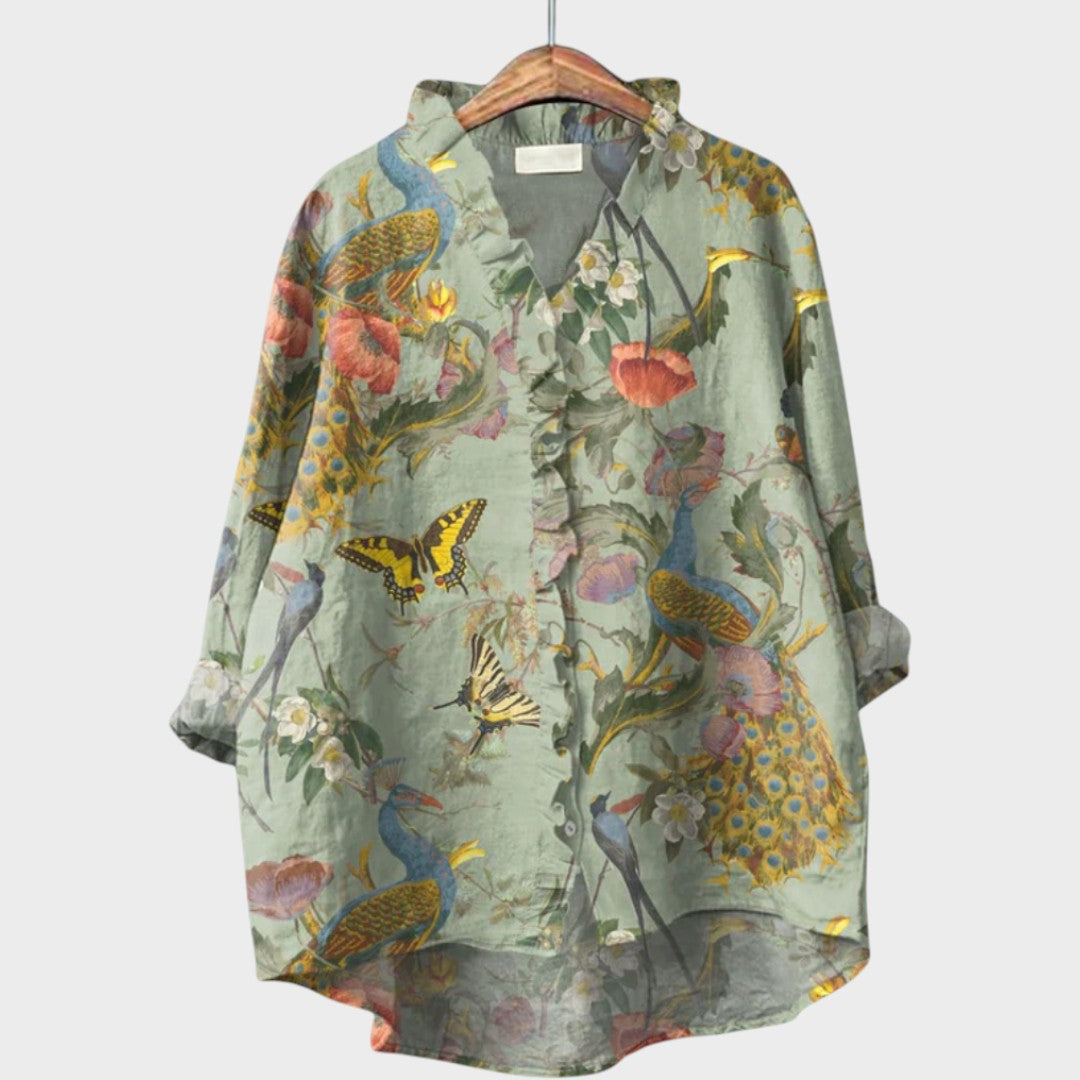 Sarah | Elegant Breezy Summer Blouse