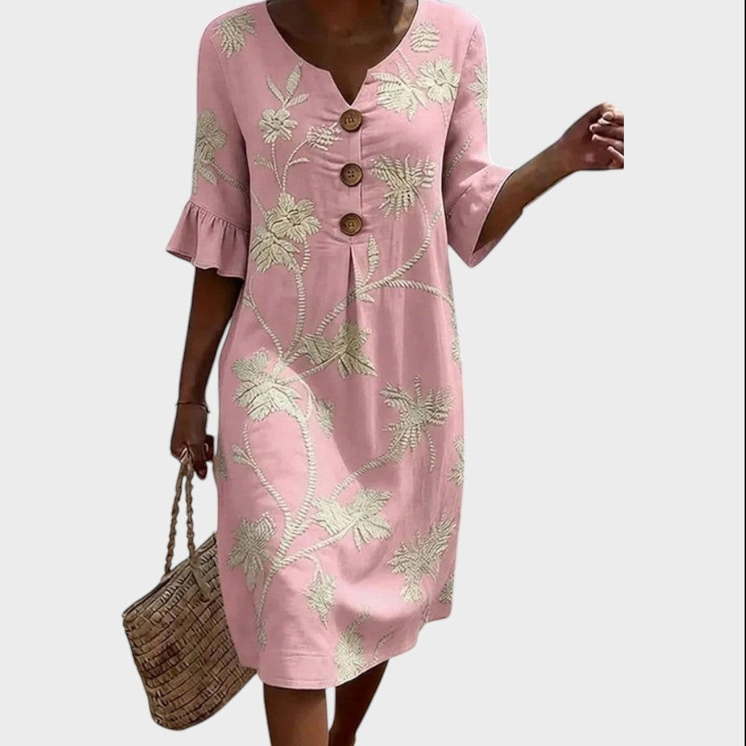 Jonna | Casual women's dress with floral print