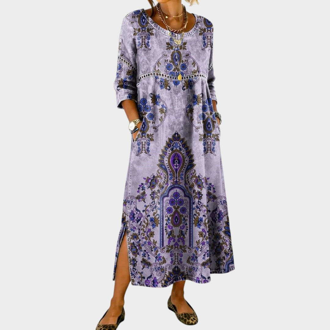 Petra | Boho Printed Dress