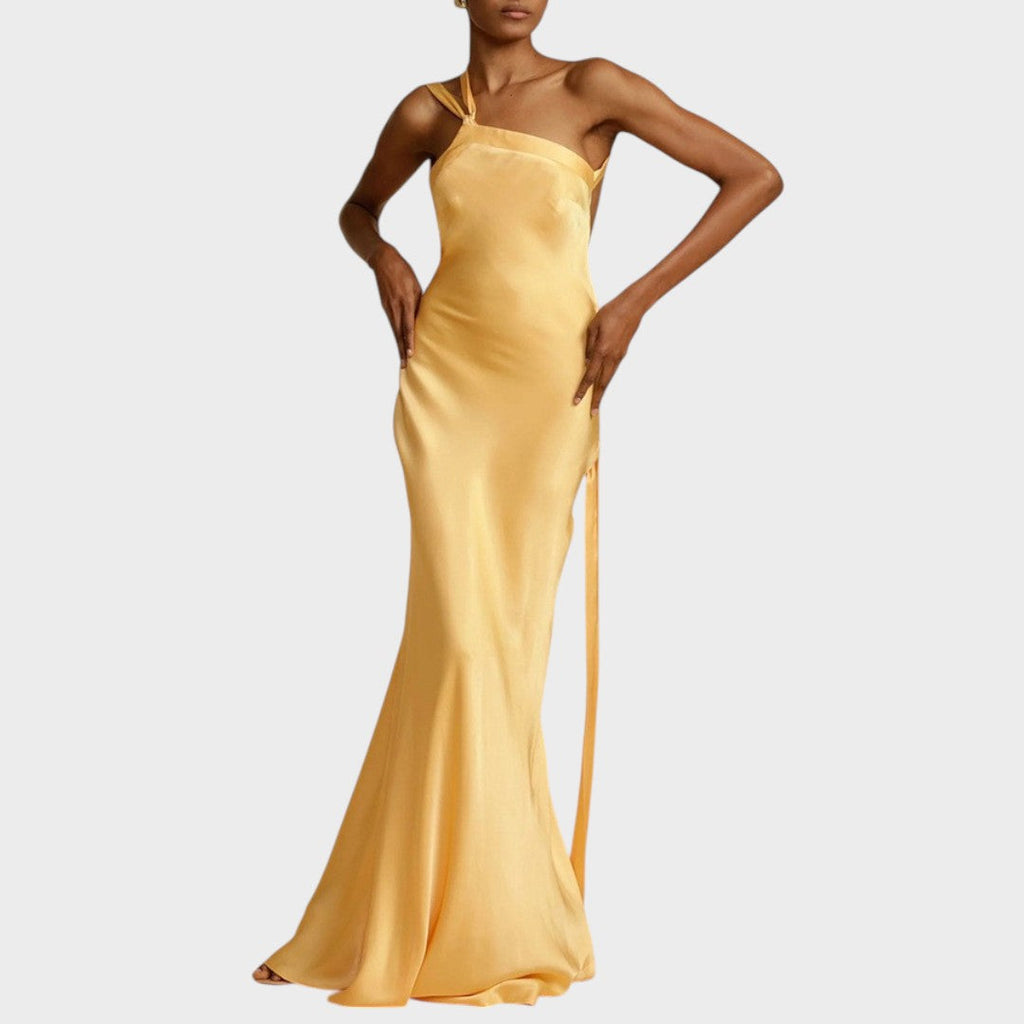 Muriel | Long Satin Dress
