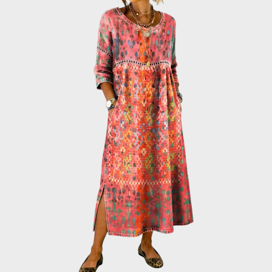Francisca | Boho Printed Dress