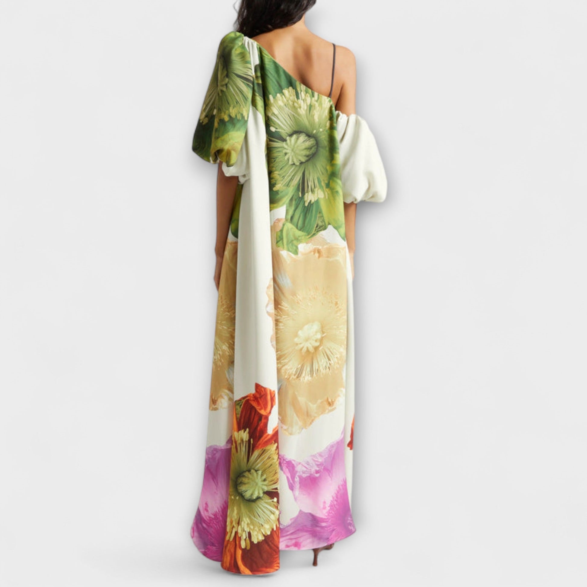Melody | Asymmetrical Maxi Flower Dresses