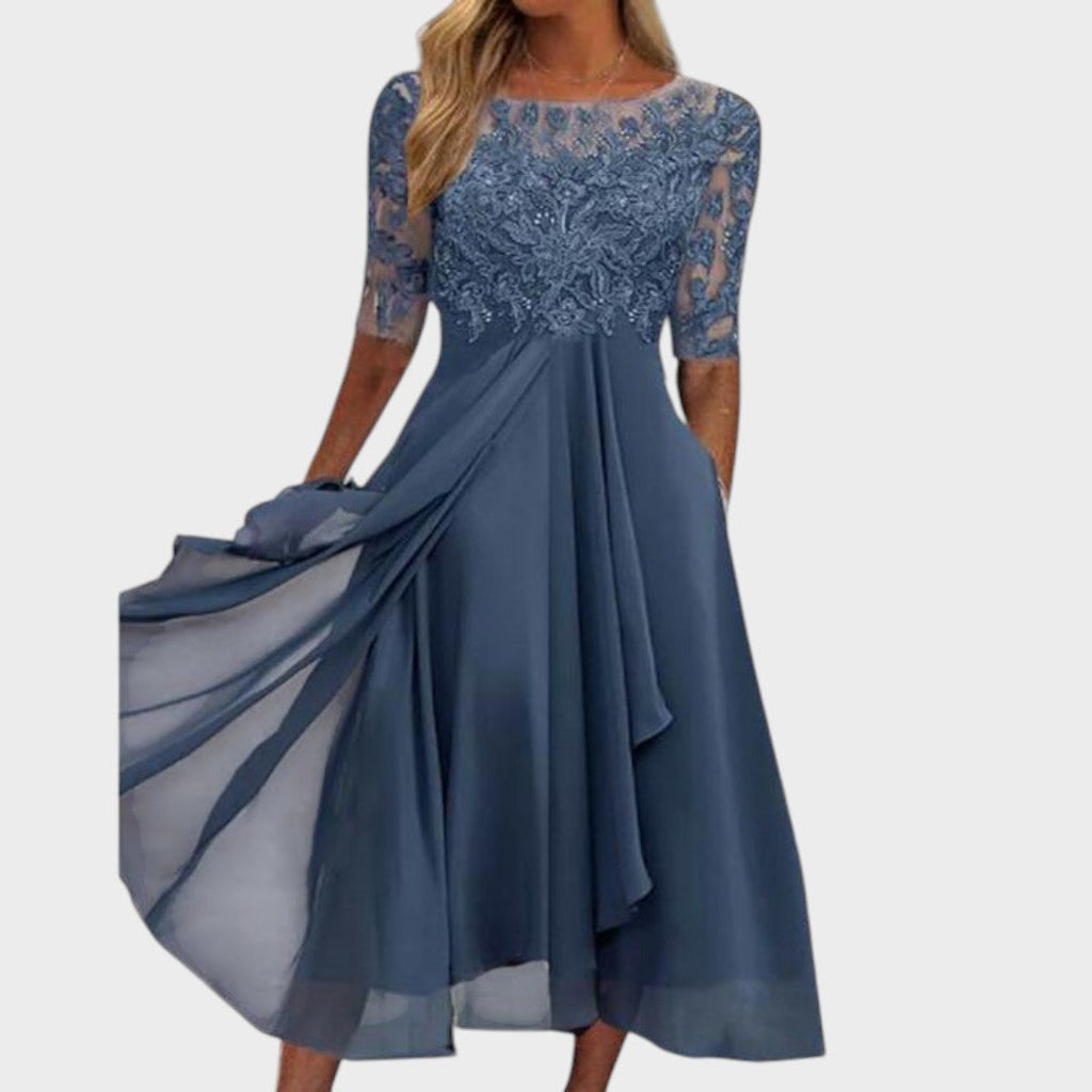 Gabhi | Midi Dress with Lace Details