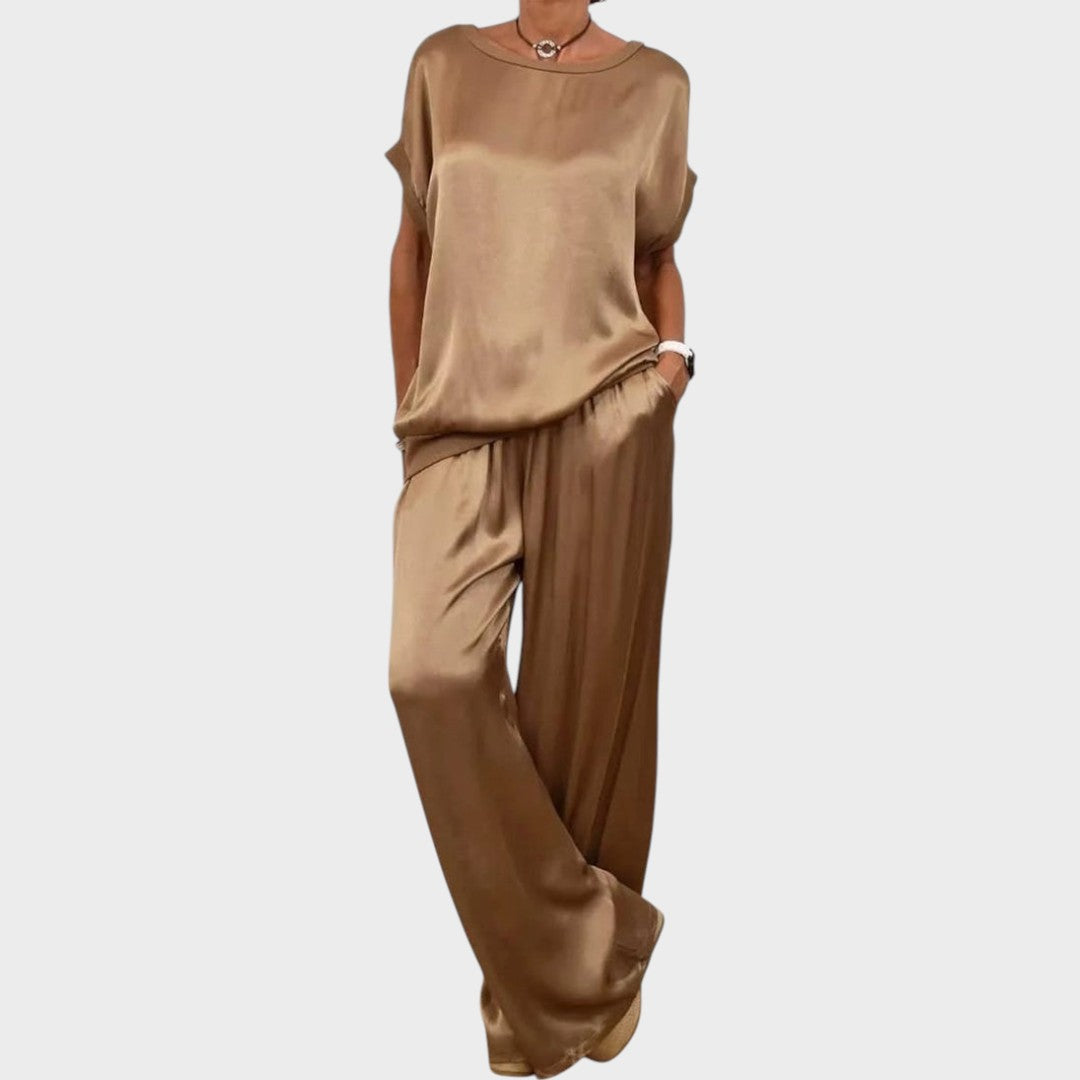 Gracinda | Two-Piece Satin Set
