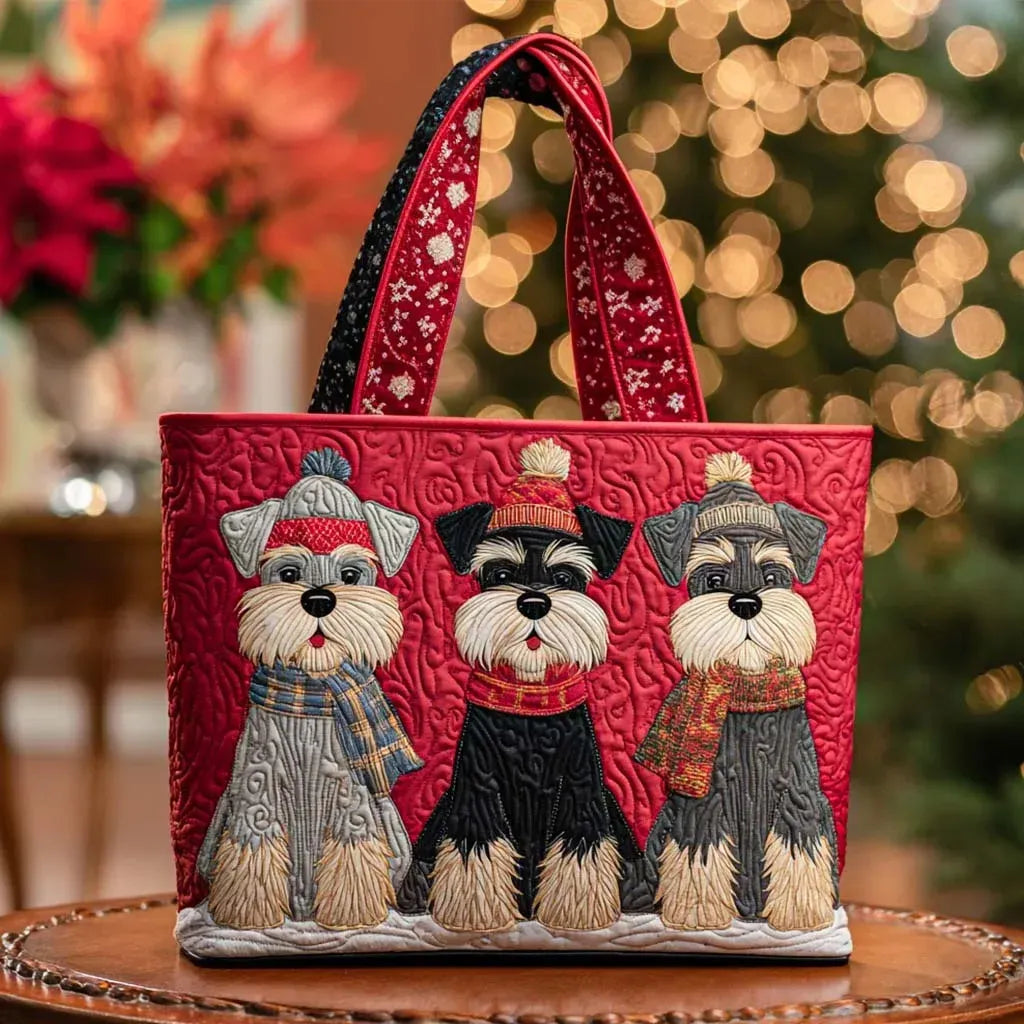 Handcrafted Bag | Trio of Schnauzers