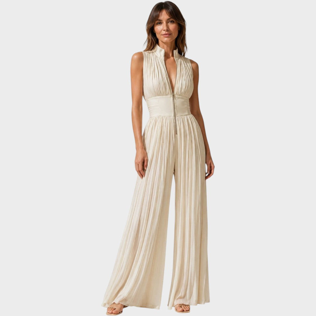 Mazarine | Elegant Jumpsuit with Zipper