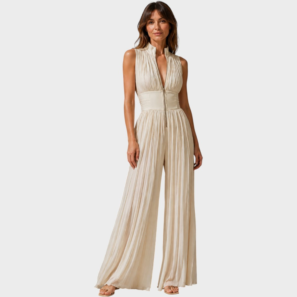 Mazarine | Elegant Jumpsuit with Zipper