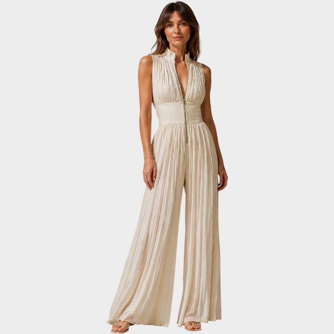 Mazarine | Elegant Jumpsuit with Zipper