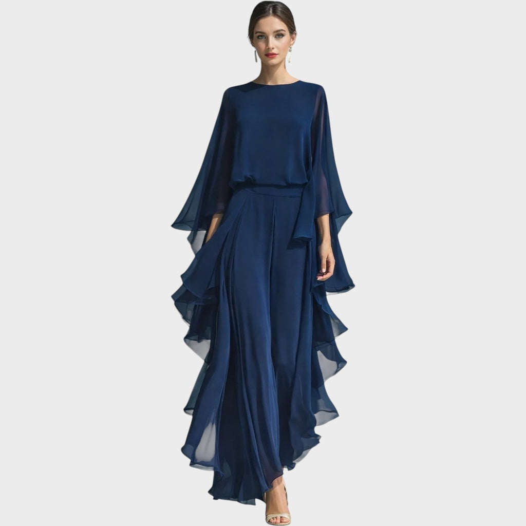 Madeline | Elegant Ruffled Chiffon Set