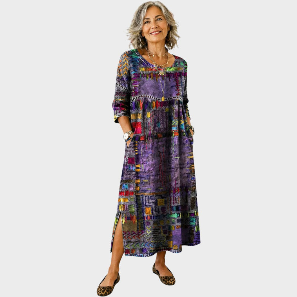 Manuela | Boho Printed Dress