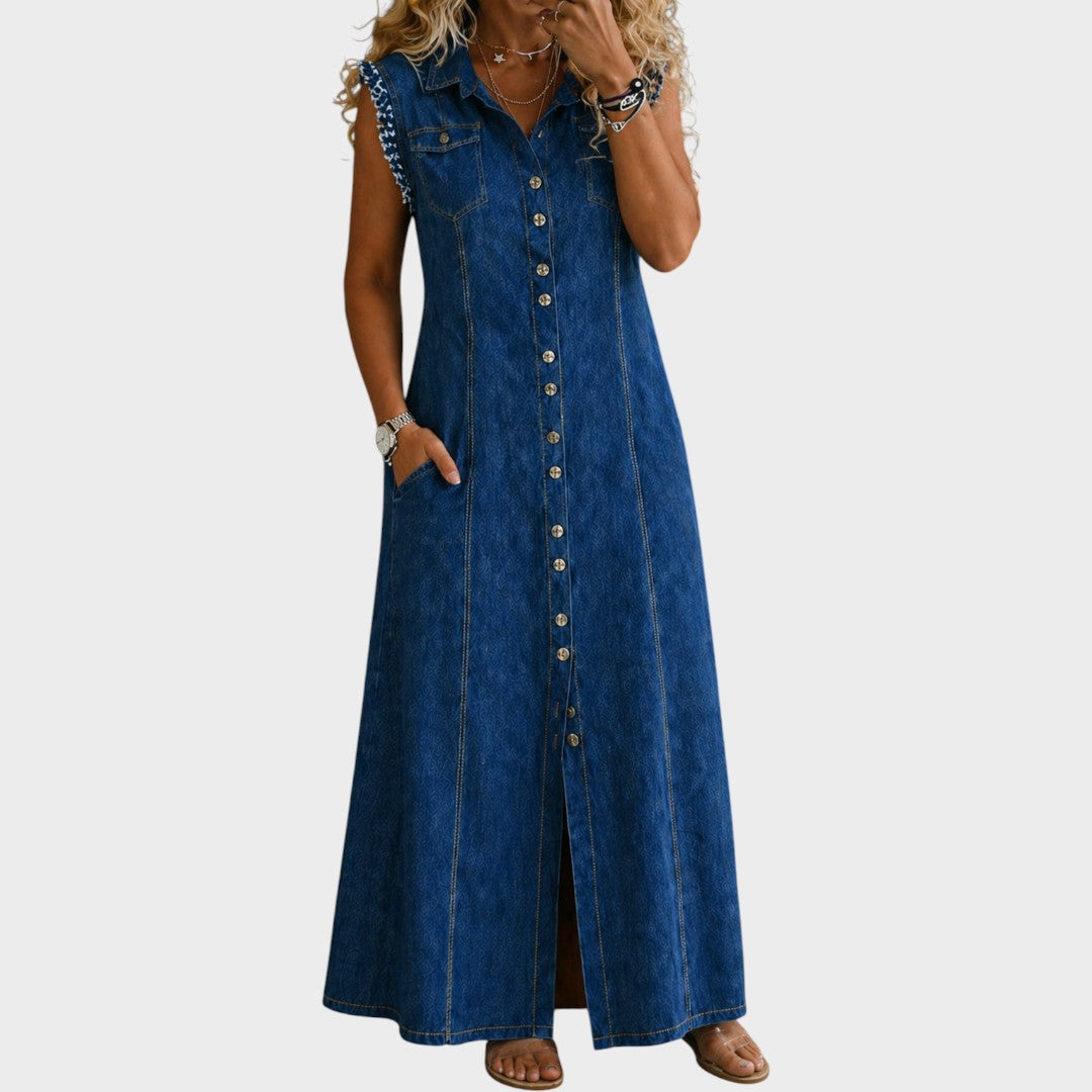 Liora | Plus Size Denim Dress