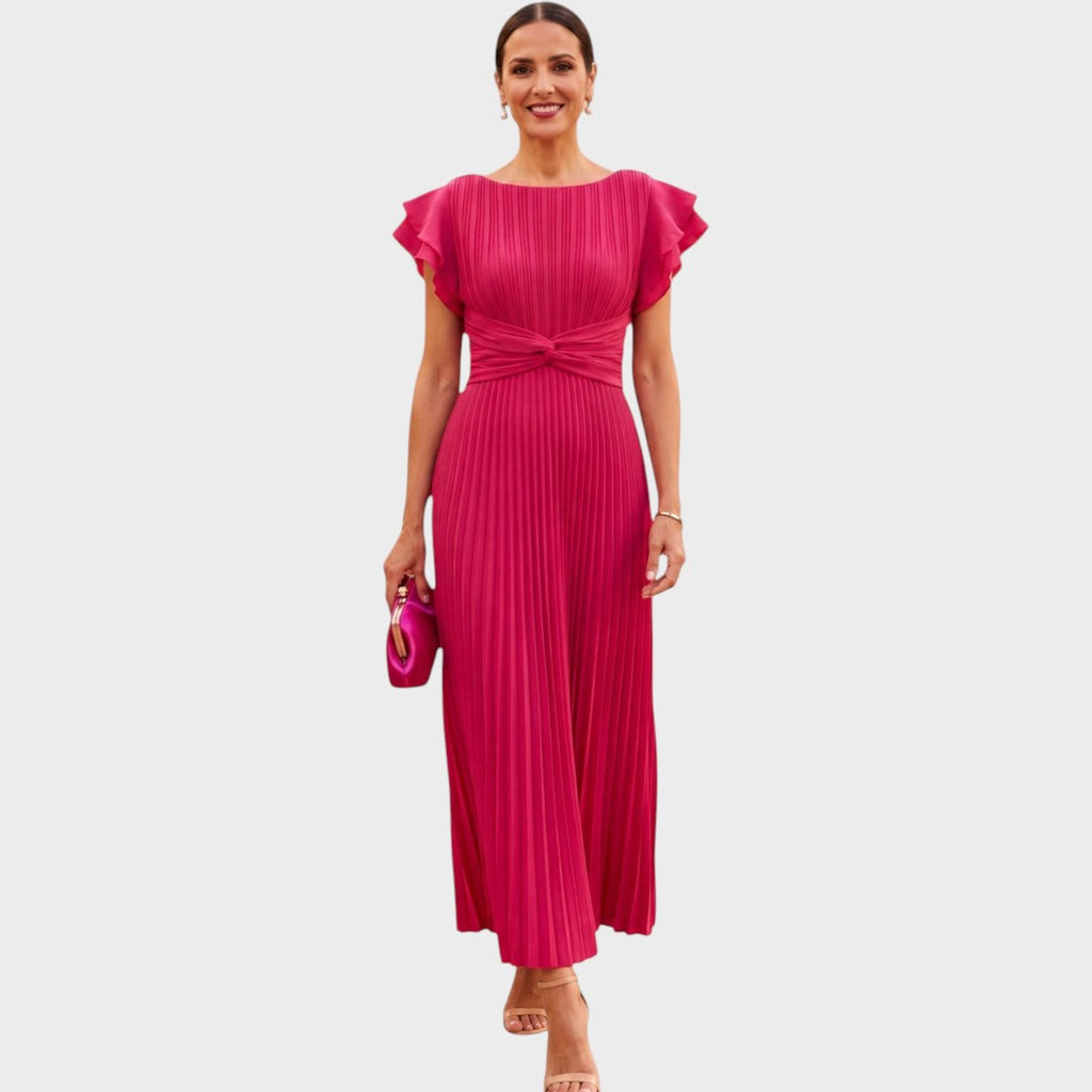 Wiam | Elegant Pleated Maxi Dress
