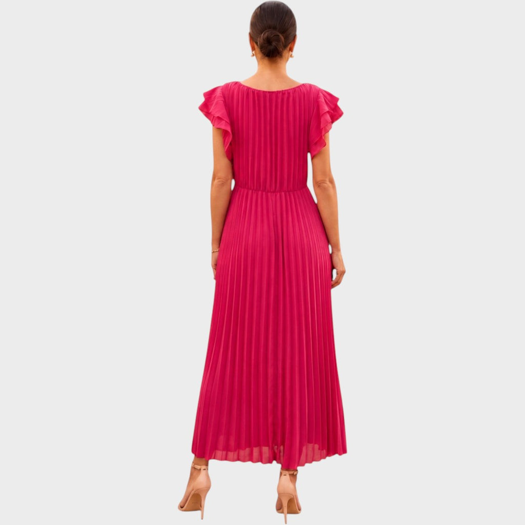 Wiam | Elegant Pleated Maxi Dress