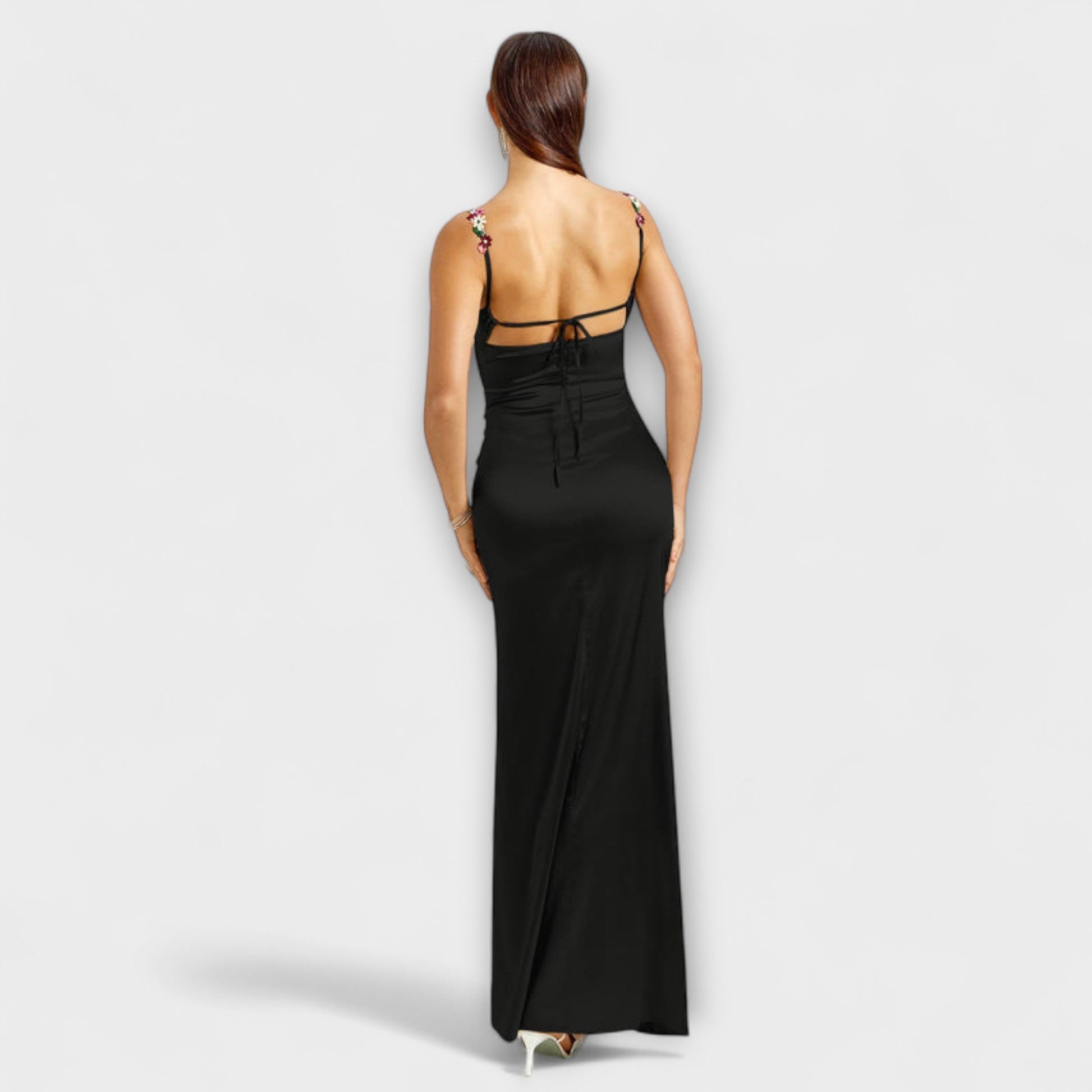 Eira | Satin Dress with Back Tie