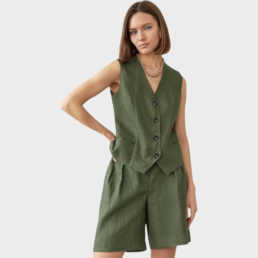 Ashley | Vest and Shorts Set