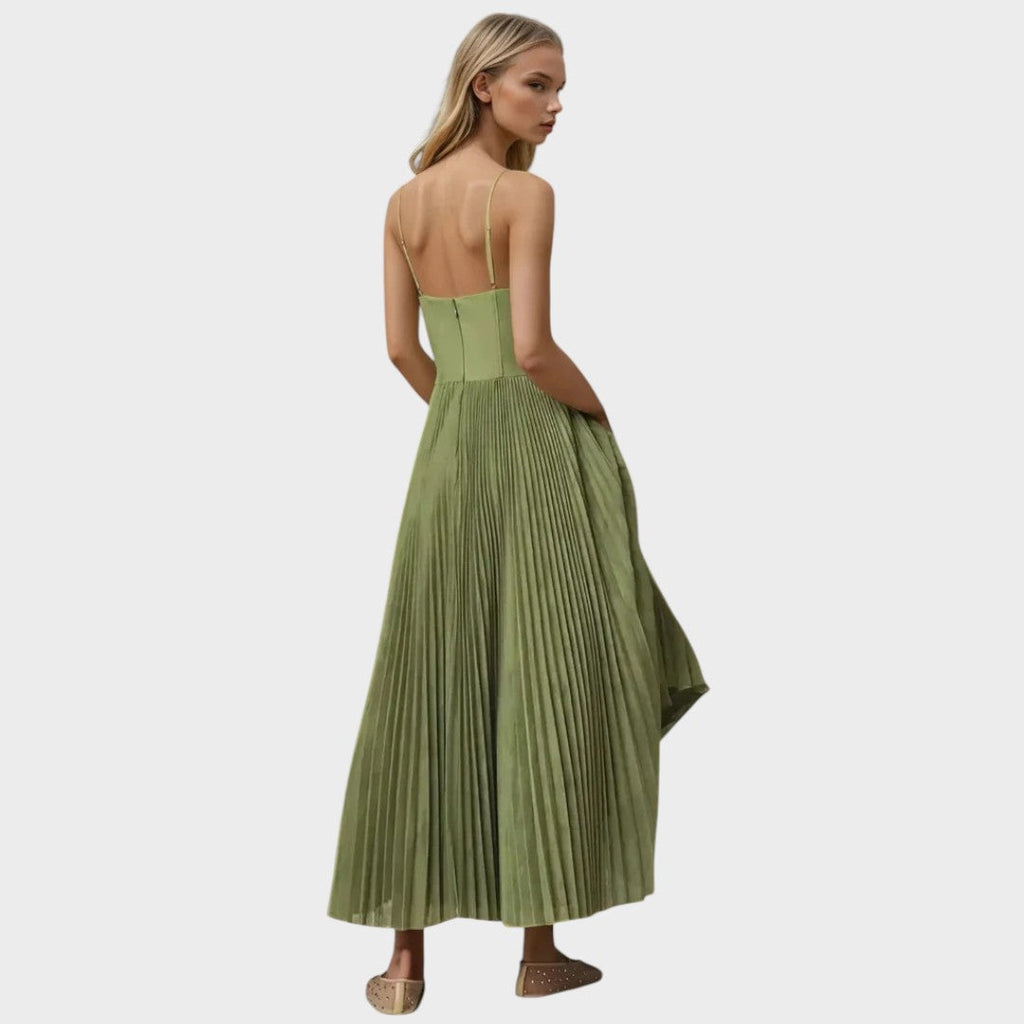Amilia | Midi Flare Pleated Dress