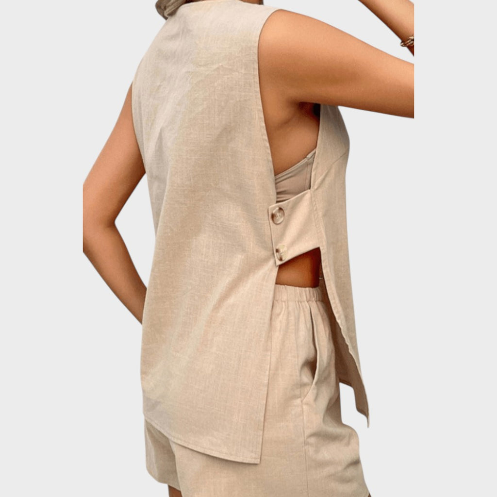 Loren |  Vest and shorts set