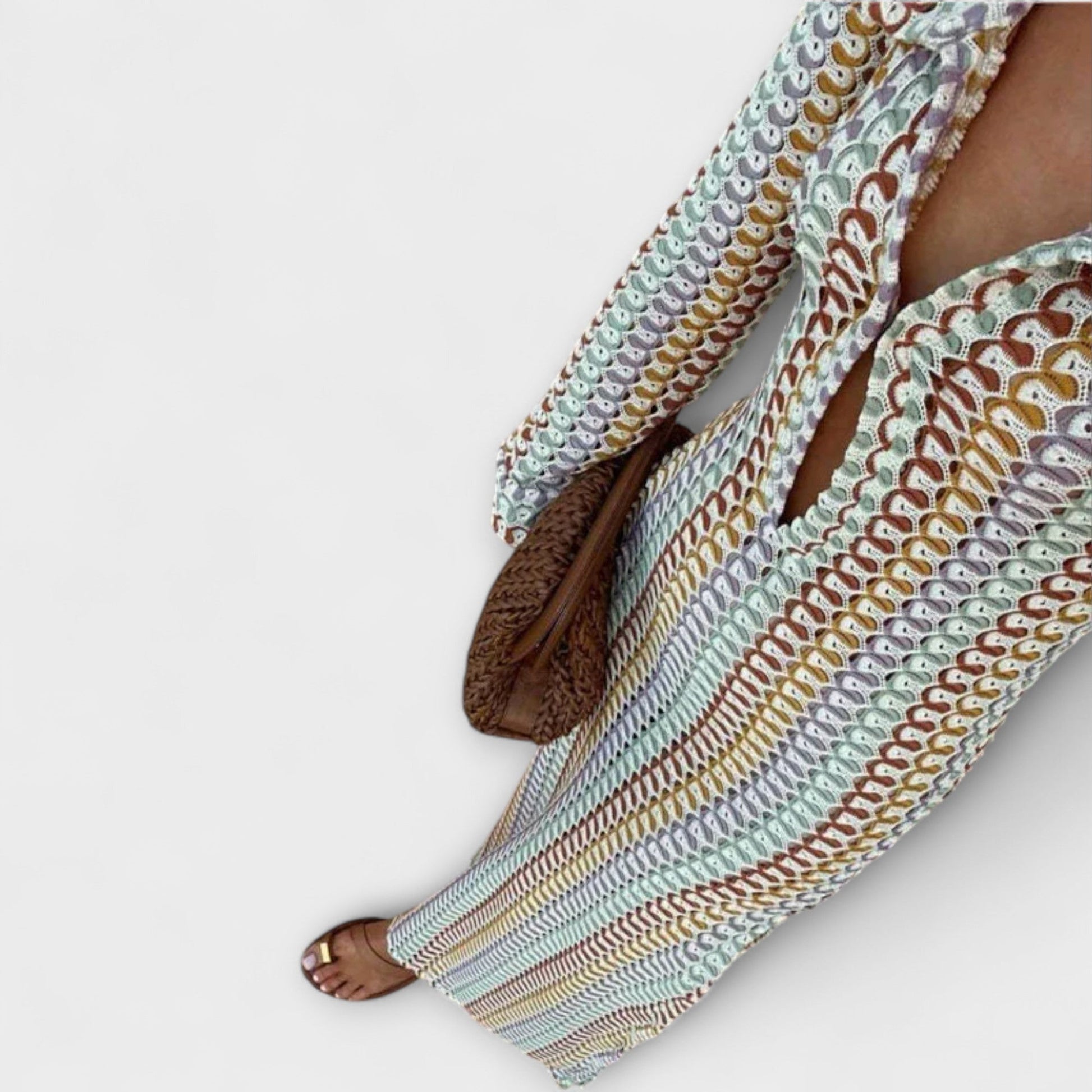 Elina | Maxi dress with V-neck and summer style