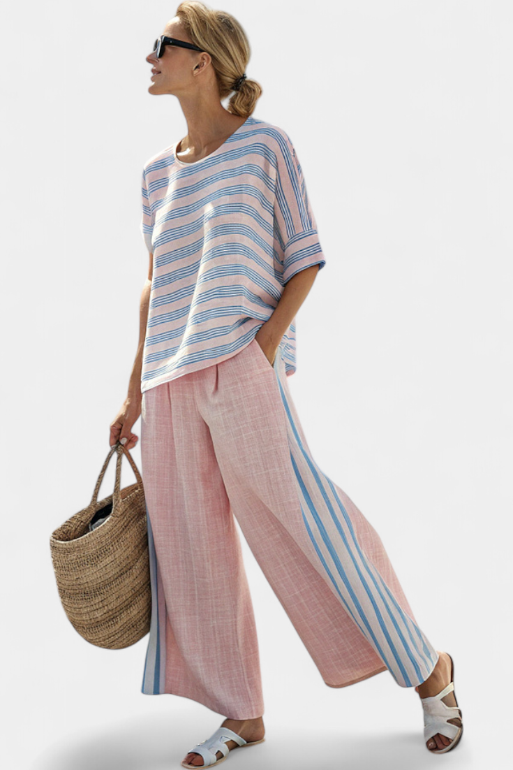 Ariana | Elegant Blue and Soft Trousers