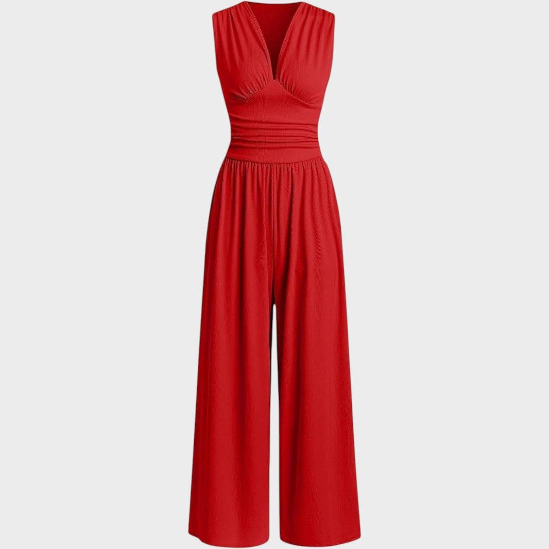 Sultana | Chic Sleeveless Wide-Leg Jumpsuit