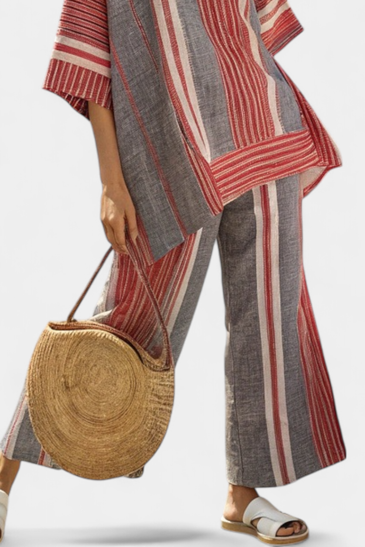 Brooklyn | Elegant Grey and Wide-Leg Trousers