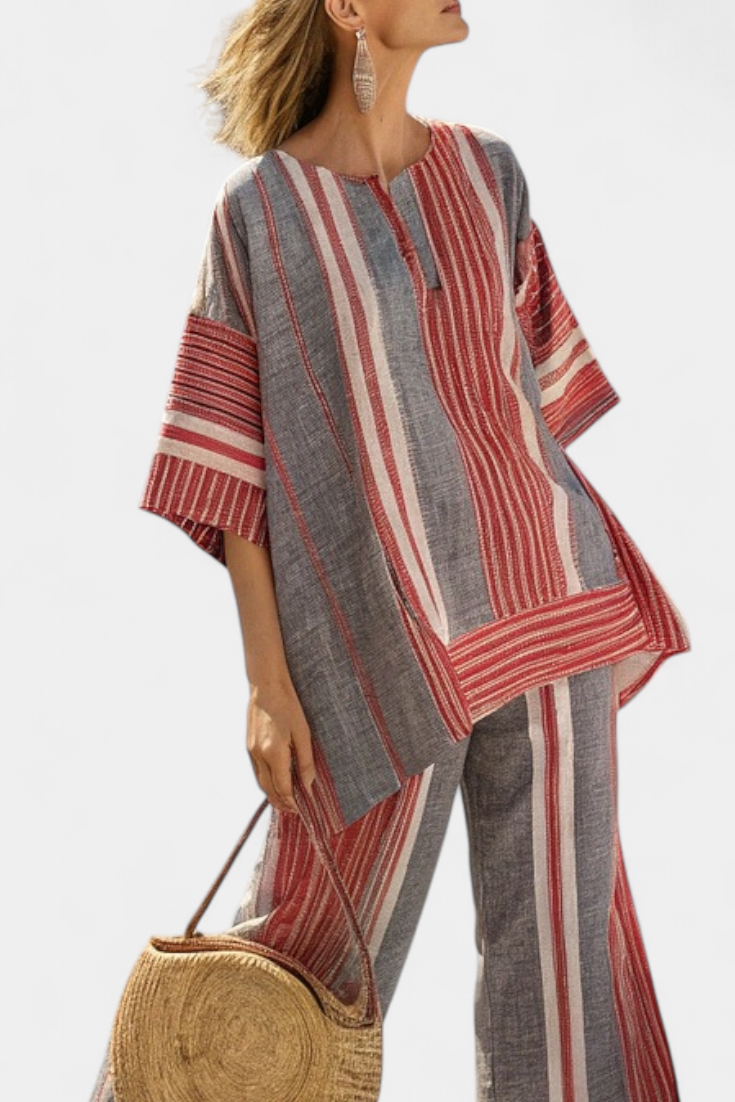 Brooklyn | Elegant Grey and Wide-Leg Trousers