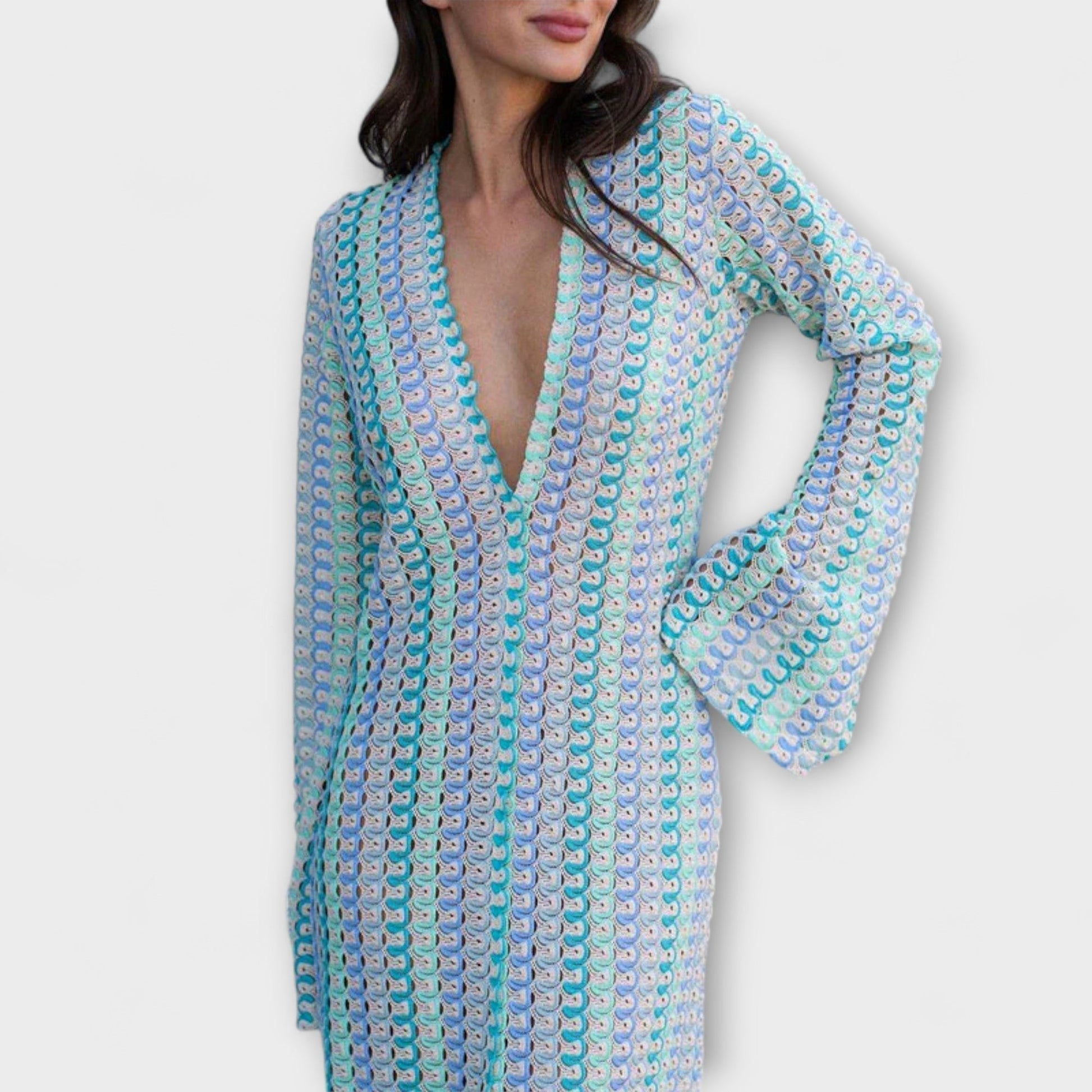 Elina | Maxi dress with V-neck and summer style