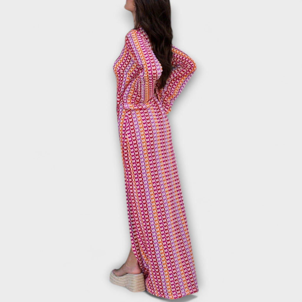 Elina | Maxi dress with V-neck and summer style