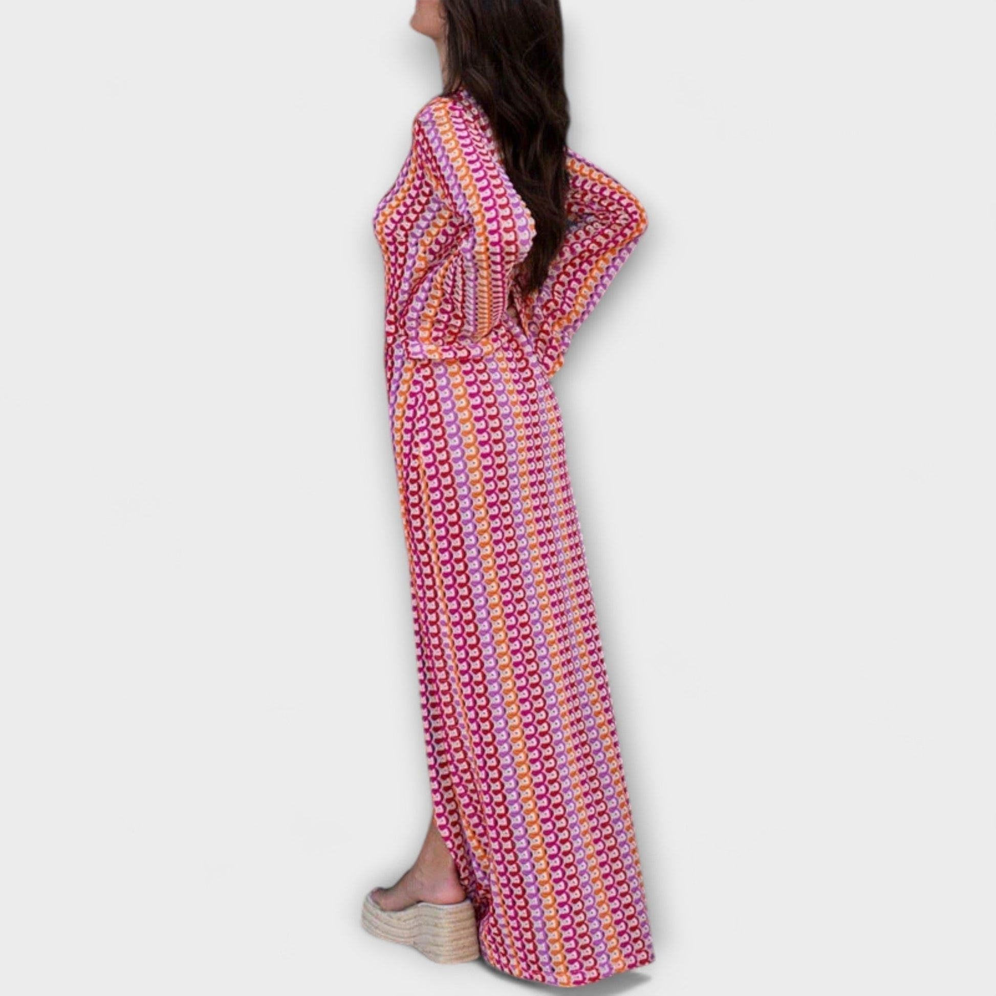 Elina | Maxi dress with V-neck and summer style