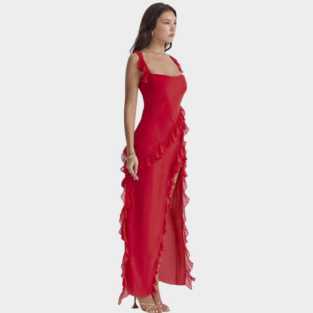Amira | Dark Plum Long Dress