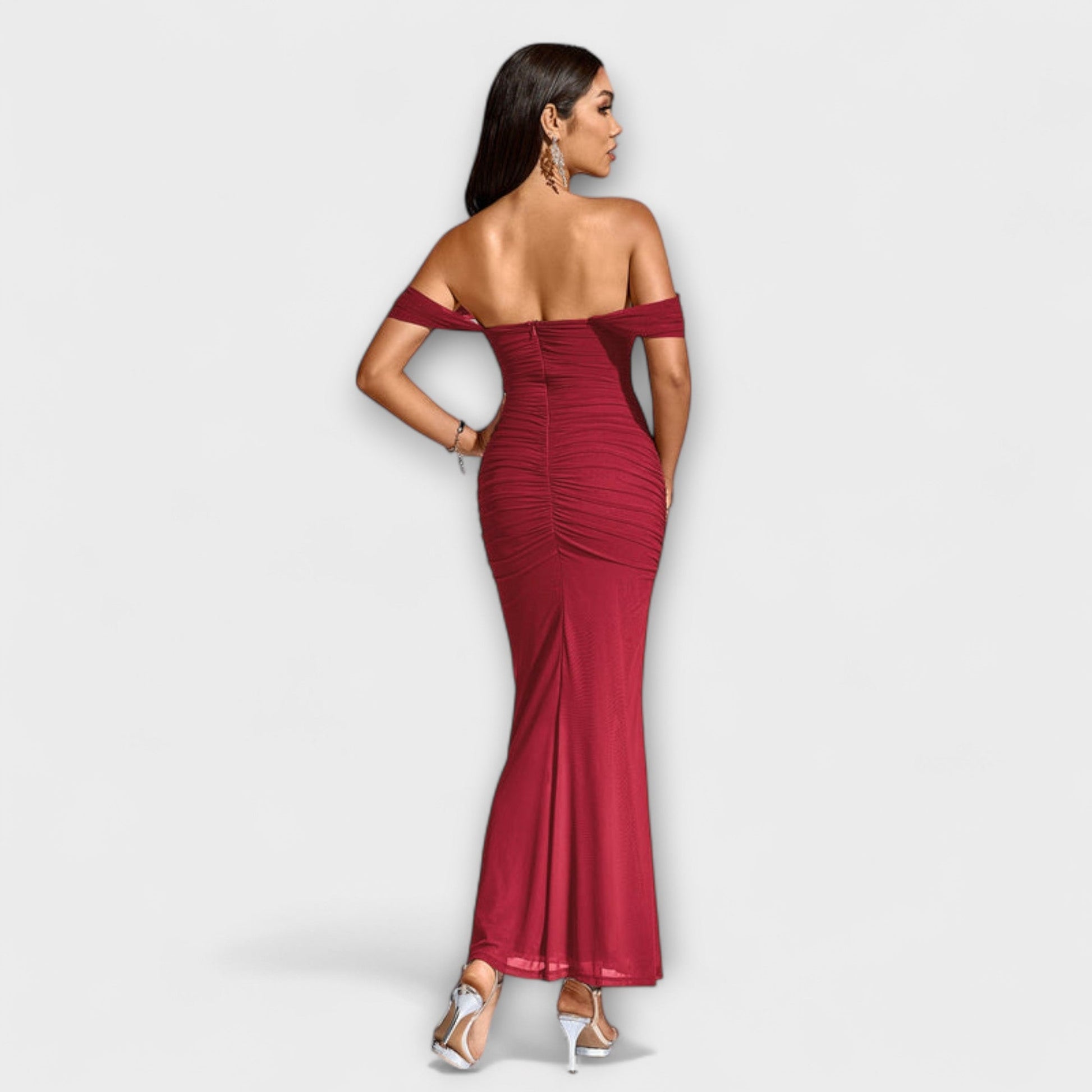 Lone | Off-Shoulder Bodycon Dress with Ruching