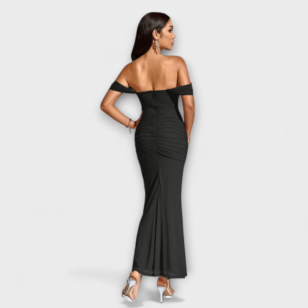 Lone | Off-Shoulder Bodycon Dress with Ruching