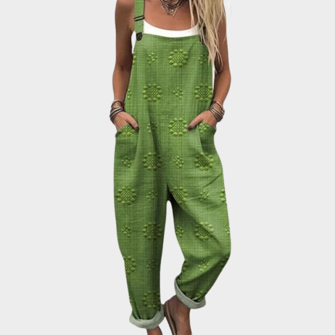 Amanda | Comfortable Printed Overalls
