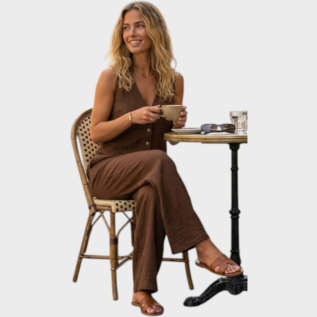 Vivette | Elegant Pants and Top Set