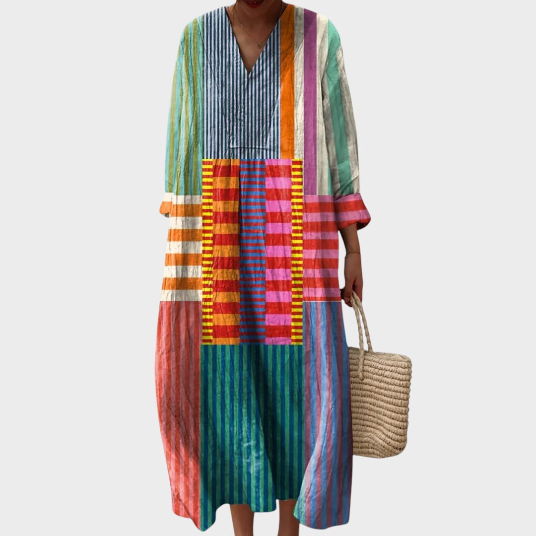 Ottilie | Colorful Geometric Dress