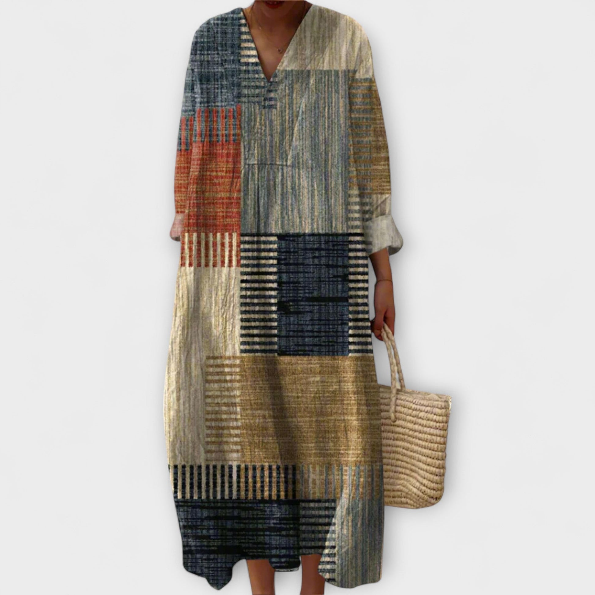 Julie | Elegant Dress with Geometric Design