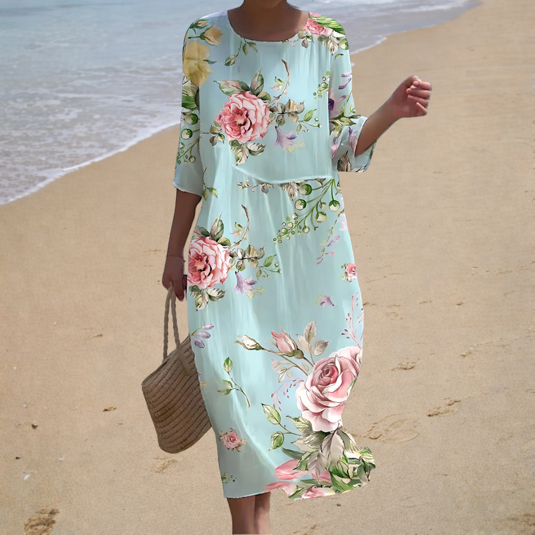 Chic and Comfortable Long Flowing Dress