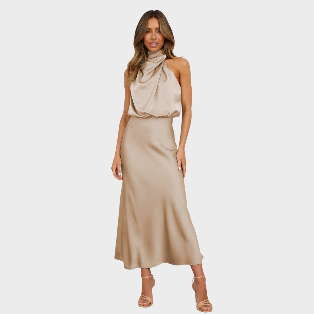 Chantal | Elegant Satin Dress