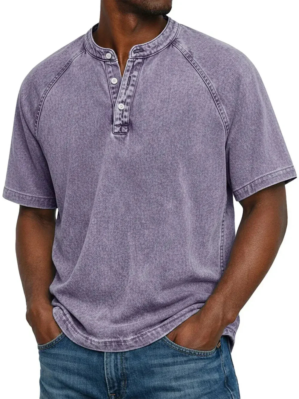Gabin | Vintage Button T-shirt for Men