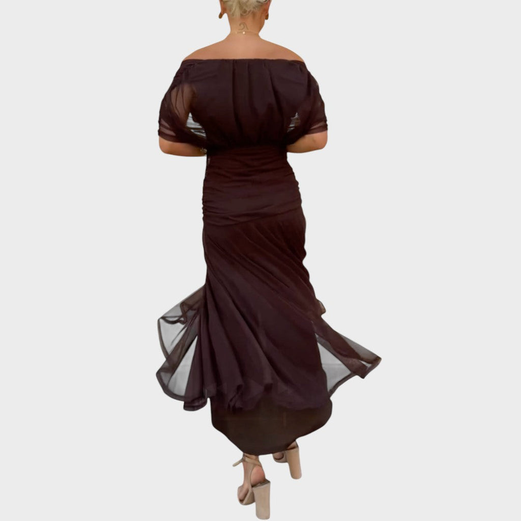 Lora | Long Dress with V-Neck