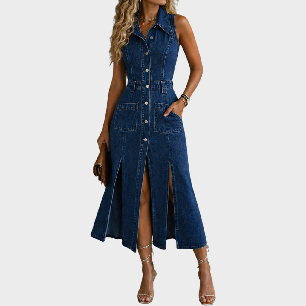 Camille | Open Front Vest Dress