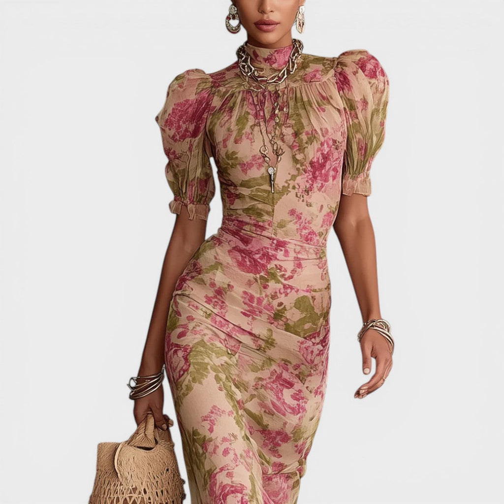 Sara | Vintage Floral Maxi Dress