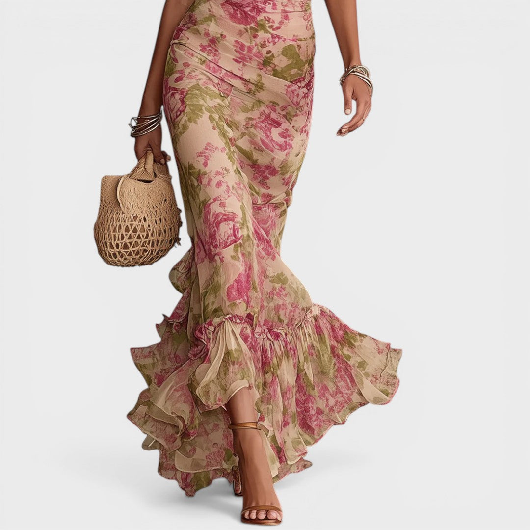Sara | Vintage Floral Maxi Dress