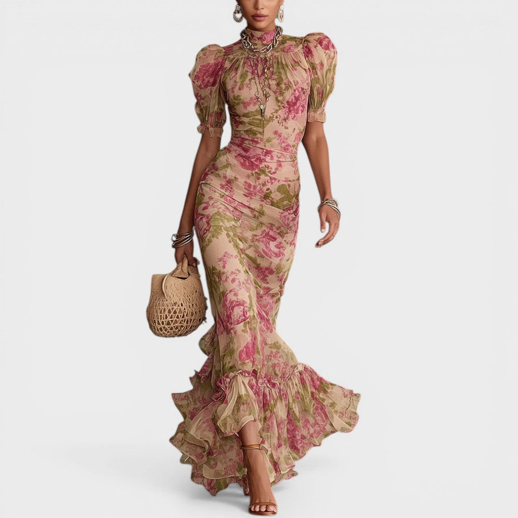 Sara | Vintage Floral Maxi Dress
