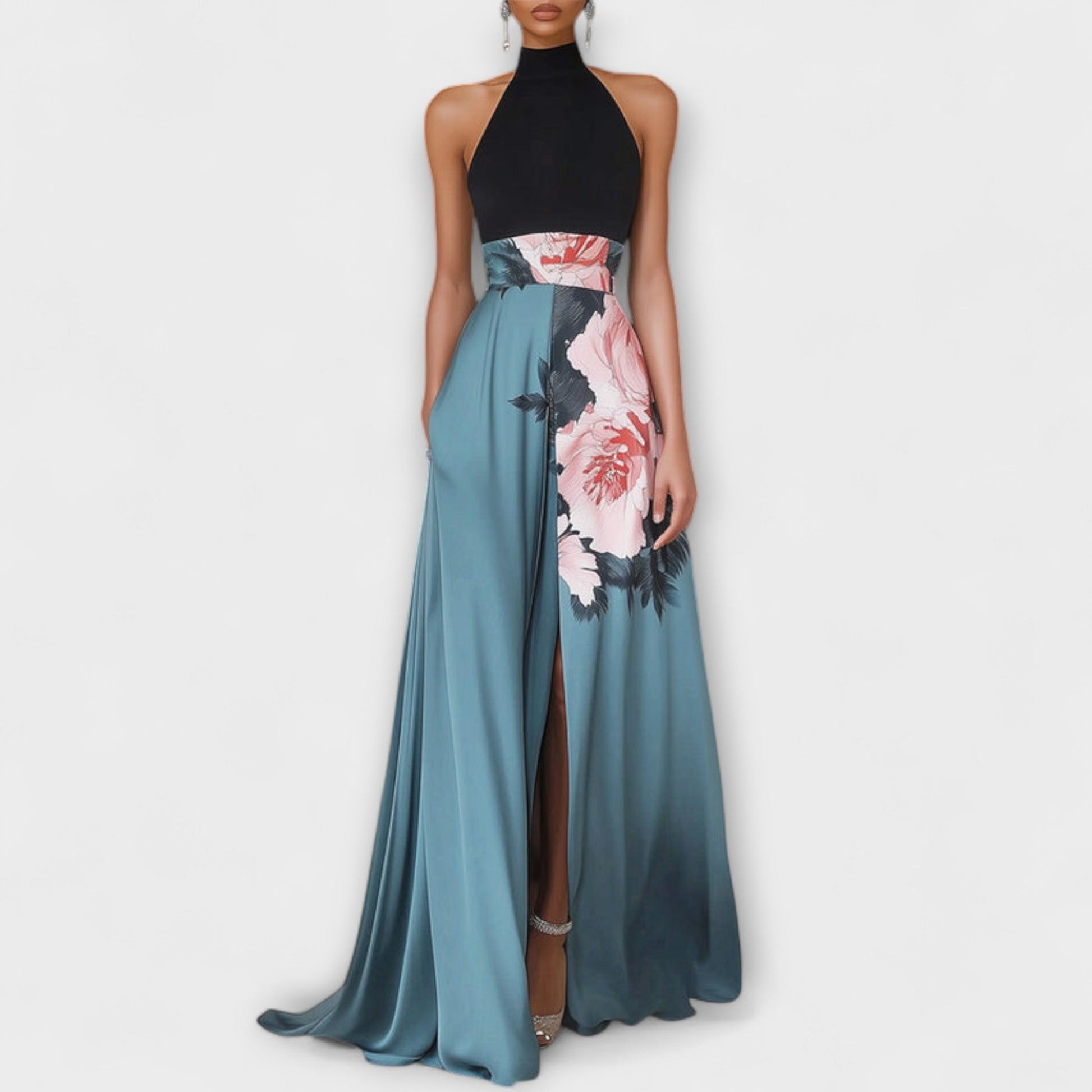 Natalie | Maxi A-line Dress Floral
