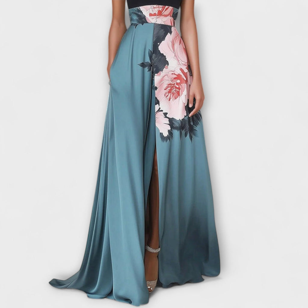 Natalie | Maxi A-line Dress Floral