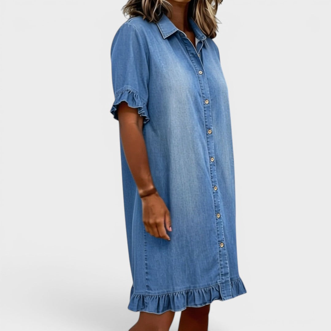 Camille | Elegant Denim Dress