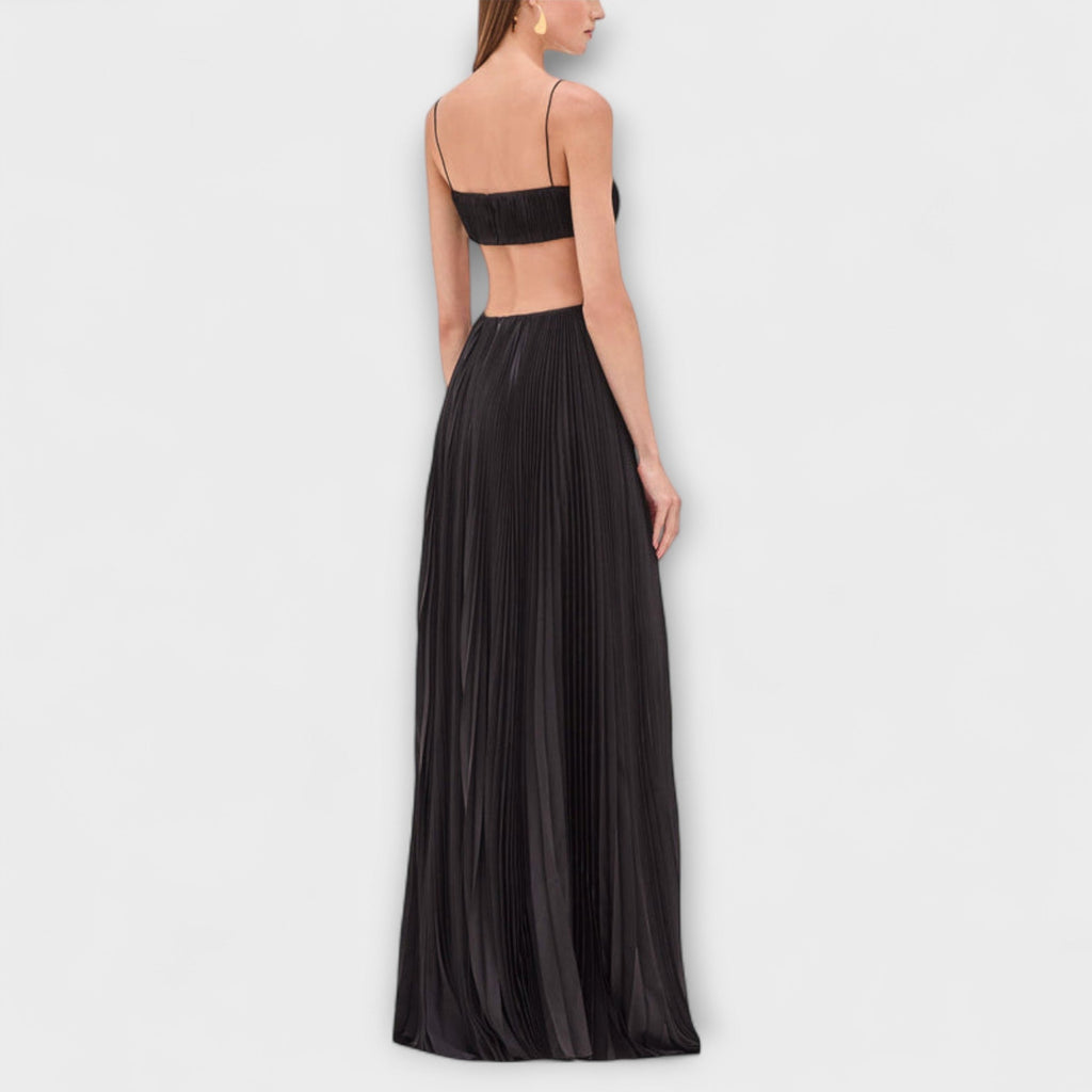 Mireille | Elegant Maxi Dresses with Pleats and Cutouts