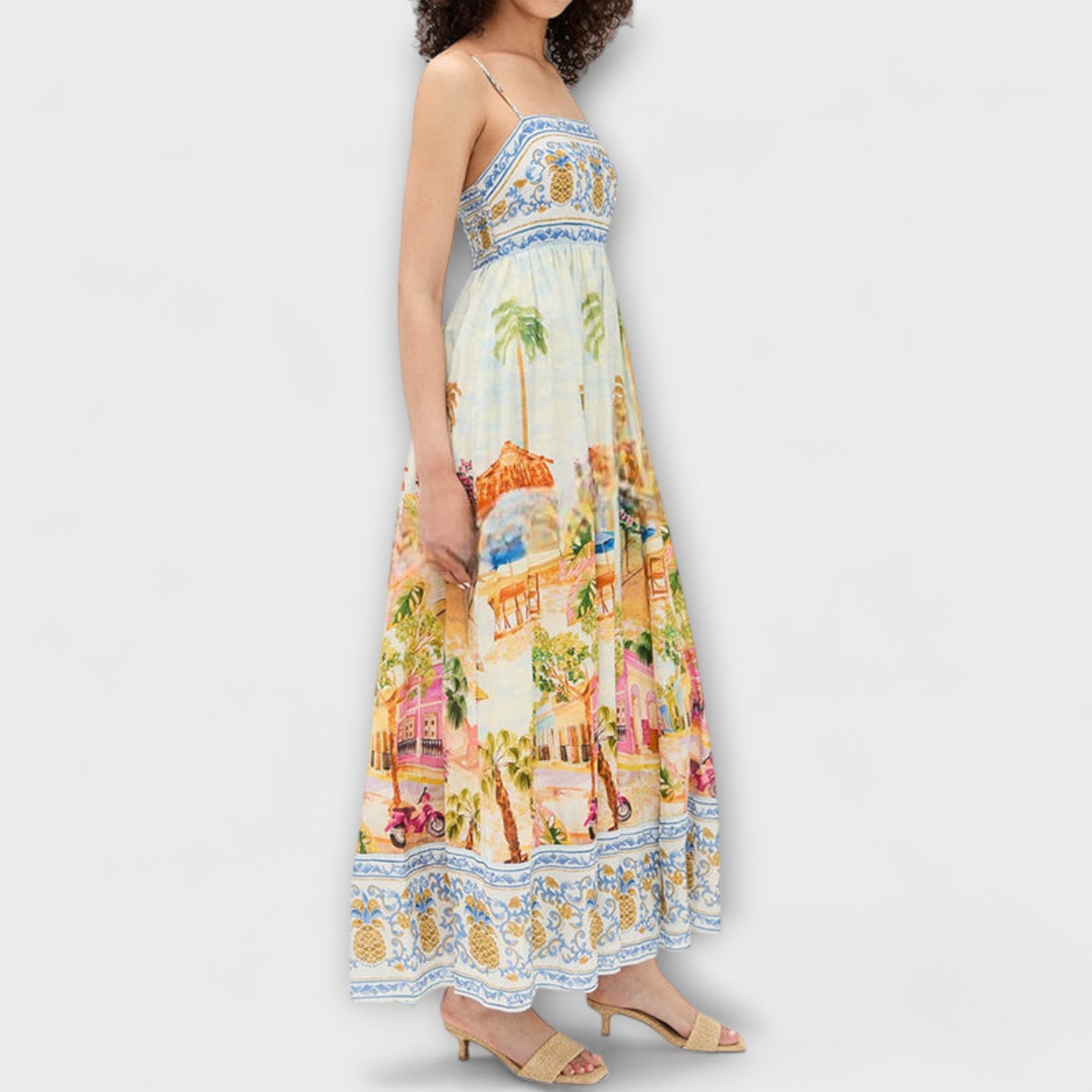 Lumen | Multicolored Maxi Dress Aracati