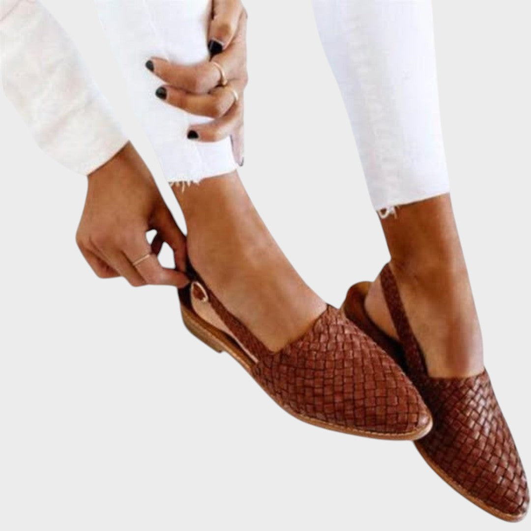 Andrea | Woven Orthopedic Flat Sandals